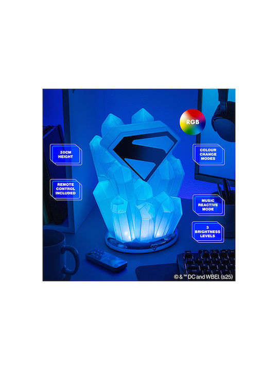 Paladone Dc Superman Крепостта на Самотата Настолна Лампа Pp14840smt 5056577759310