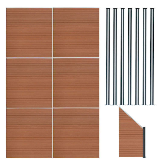 Garden Fencing Material 1pcs Brown
