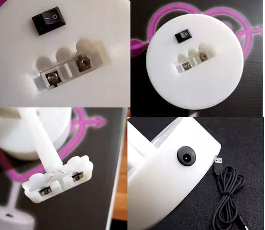 Dekorative Lampe Weiß