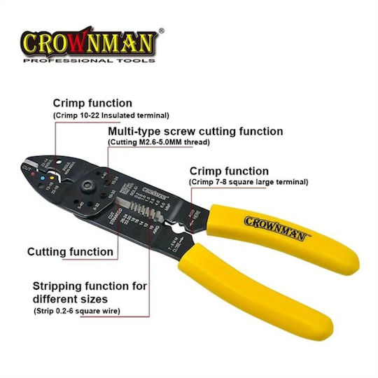 Crownman Ξύστρα Απογύμνωσης Καλωδίων με Κόφτη και Μήκος 150mm