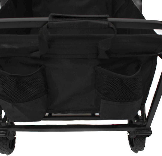 Master Cărucior de transport Pliabil pentru o Încărcătură cu Greutate de până la 60kg în Culorea Negru