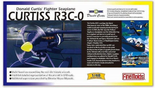 Porco Rosso R3c-0 Hydravion + Curtis Model Kit To Paint 1/48