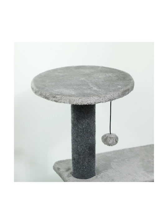 Pawhut Stâlp pentru zgâriat pisici Copaci pentru pisici Gri 30x30cm