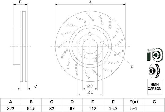 Bosch Bremsscheibe 0 986 479 408