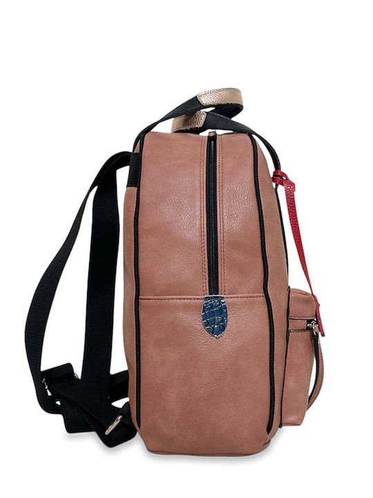 Women's Backpack Bag Safari Salmon