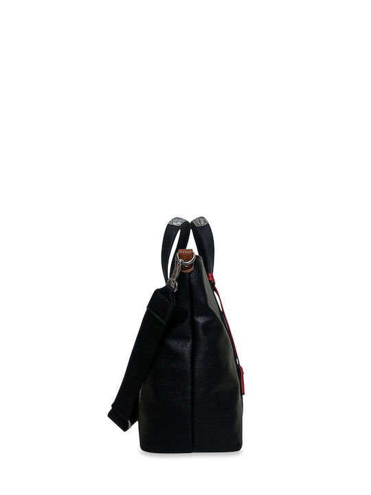 Women's Shoulder Tote Bag Safari Black