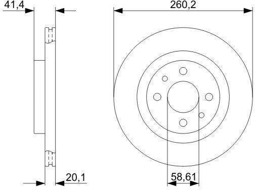 Bosch Bremsscheibe 0 986 479 346