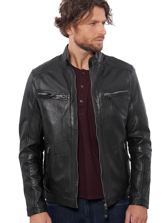 Alpha Sheep Lederjacke Jacke Schwarz