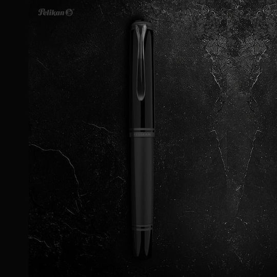 Pelikan Souveran M805 Πένα Γραφής Μαύρη με Μαύρο Μελάνι