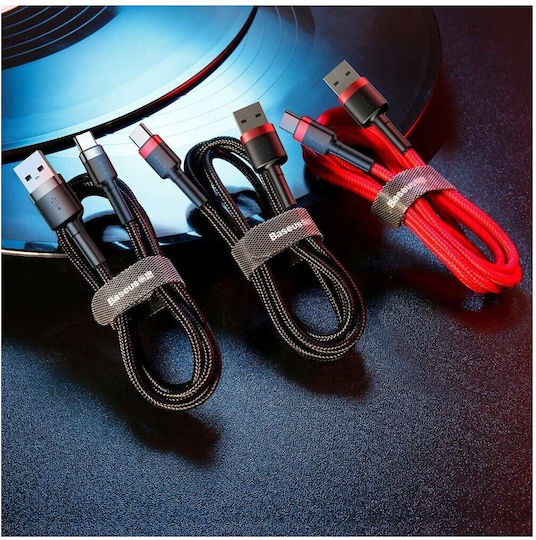 Baseus Cafule USB 2.0 Cable USB-C male - USB-A PD Κόκκινο 1m CATKLF-B91