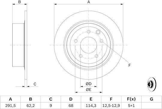 Bosch Bremsscheibe