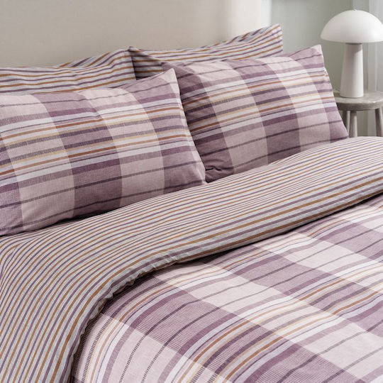 Vesta Home Bristol 2 Σετ King Size 4τμχ 240x270+35εκ. με Λάστιχο Μωβ Vesta Home Bristol 2 Σετ King Size 4τμχ 240x270+35εκ. με Λάστιχο Μωβ