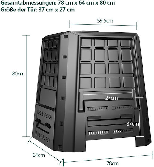 GT4452EU Κομποστοποιητής Κλειστού Τύπου 380lt