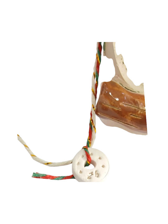Kalliopi Silver Handmade Hanging Lucky Charm Home White Ceramic 2026 1pcs