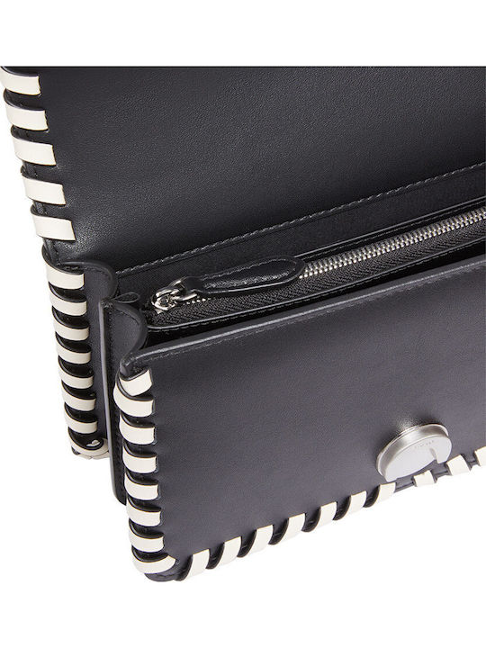Mini Love One Leather Women's Shoulder Bag Black