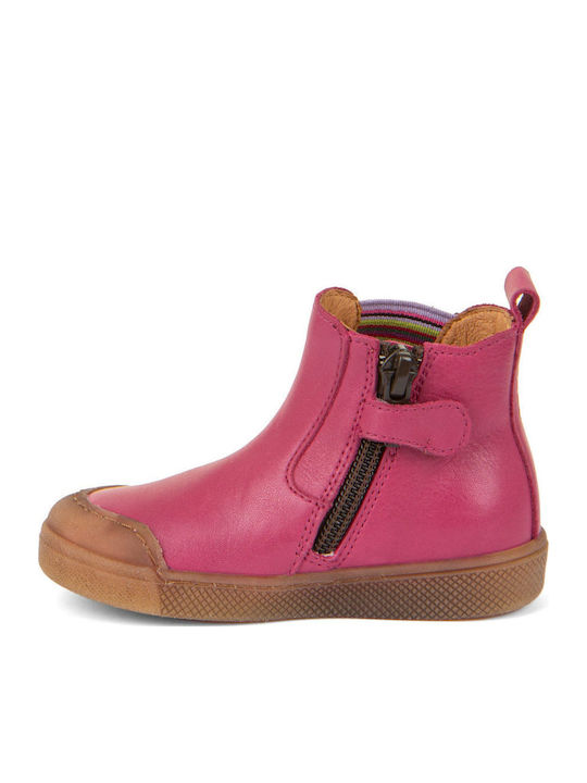 Lederne Kinderstiefeletten Rosa