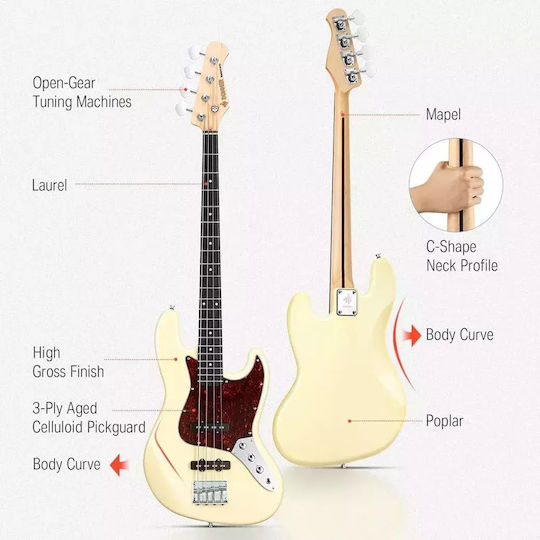 Donner 4-String Electric Bass
