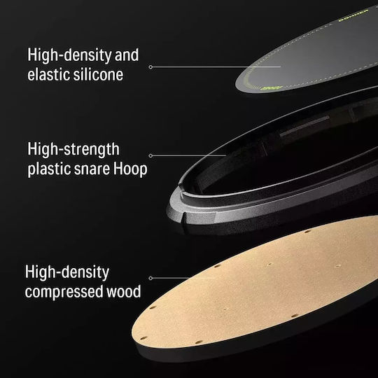 Donner EC-6678 Practice Pad Practice Surface Set Base Case Drumsticks Accessories