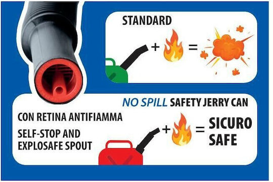 Plastic Fuel Transport Can Flexible Long Safety Spout Red Jerry Can 10L Lampa 1 Piece