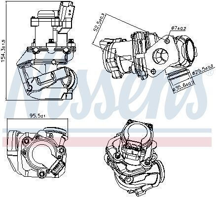Nissens AGR-Ventil Auto Engine Ventile