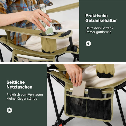 Costway Stühlchen Strand Khaki