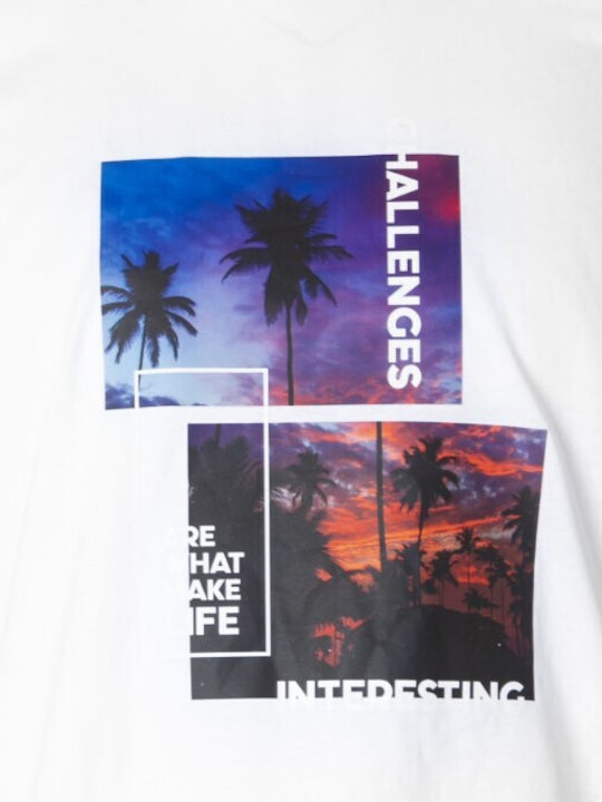 Αθλητικό T-shirt Λευκό