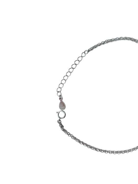 Women's Silver Bracelet with Emerald
