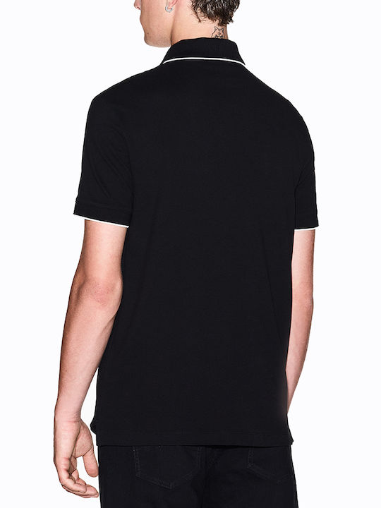 Armani Exchange Polo Bluza Neagră