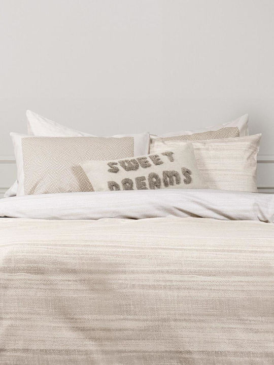 Nima Set Cearșafuri Flanel 240x260cm. Venity Beige 4buc