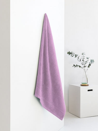 Palamaiki Badehandtuch Roke 80x160εκ. Violet Gewicht 600gr/m²