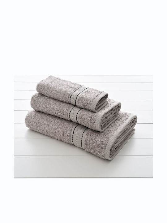 Vesta Home Set of Bath Towels 3 pcs Zeta 2 Brown Weight 480gsm