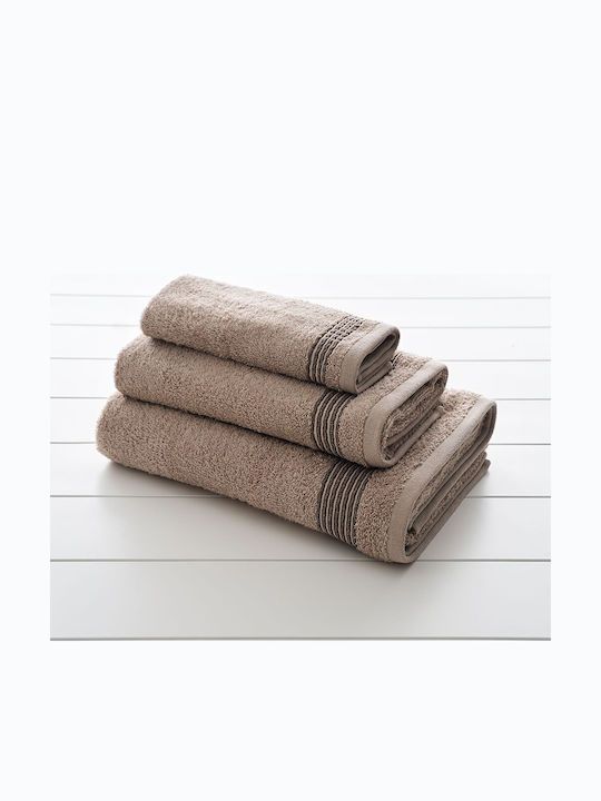 Vesta Home Set of Bath Towels 3 pcs Mara 2 Brown Weight 480gr/m²