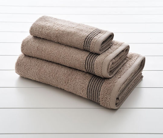 Vesta Home Set of Bath Towels 3 pcs Mara 2 Brown Weight 480gr/m²