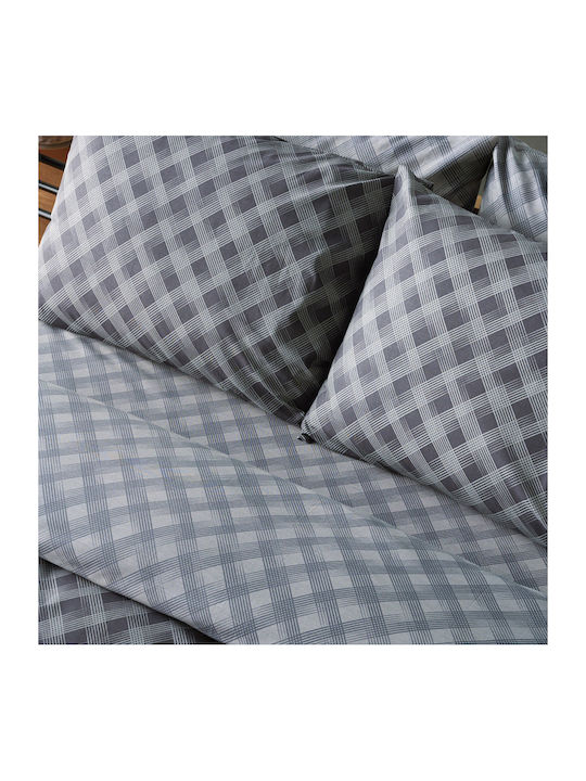 Kentia Пухено Куинсайз 220x240бр Joshua Anthracite-light Grey 300 г/м²Gsm