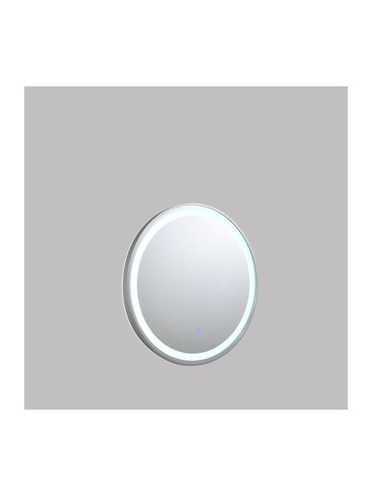 ARlight Кръгло Банско Огледало LED Touch Сребрист