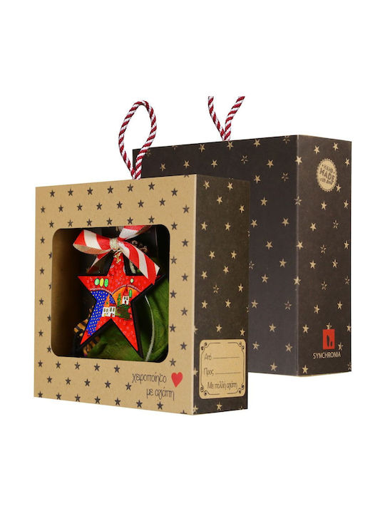 Synchronia Hanging Lucky Charm Star Black 18x18cm 1pcs