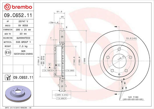 Brembo Brake Disc 09.c652.11