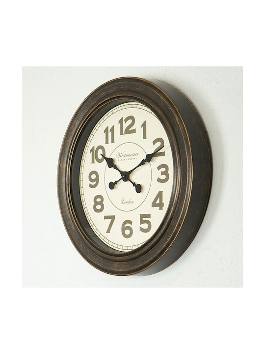 Ceas de Perete Plastic Bronz Ø44.5cm