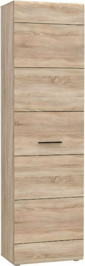 Single Door Wardrobe Kine Natural 60x40x180cm