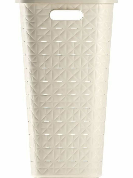 Curver Coș De Rufe Din Plastic 56L Cu Capac Bej Curver Coș De Rufe Din Plastic 56L Cu Capac Bej