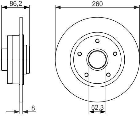 Bosch Bremsscheibe 0 986 479 684