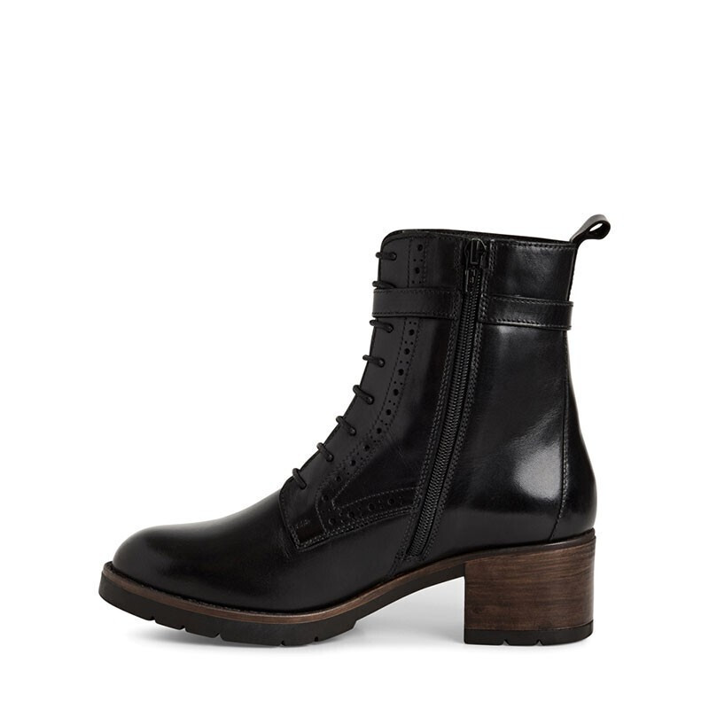 Bottines Tamaris Femme 1-25313-45 - Noir, Talon Bloc, Intérieur Touch-It, Vegan, Confortables Et Tendance