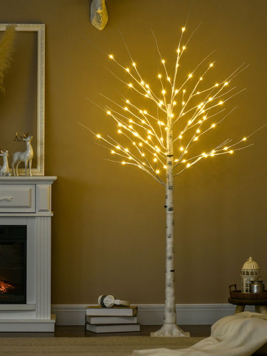 Christmas Tree 180cm with 12 Branches and with LED Lighting White