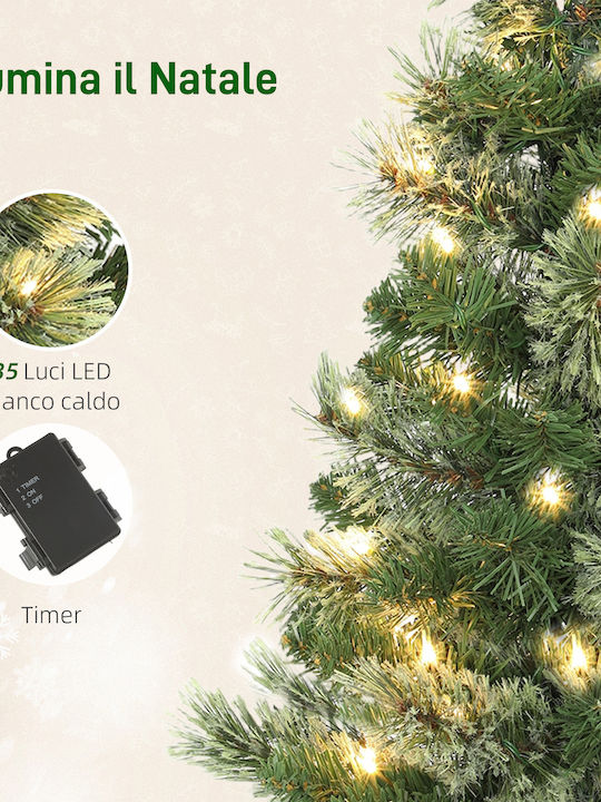 Weihnachtsbaum 60cm mit LED-Beleuchtung Weiß