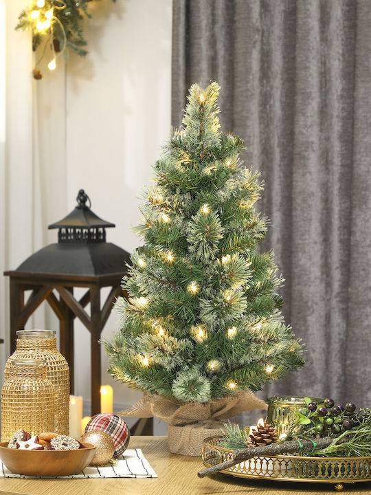 Weihnachtsbaum 60cm mit LED-Beleuchtung Weiß
