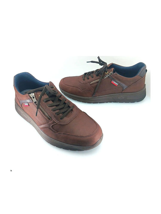 Ανδρικά Sneakers Καφέ Δέρμα