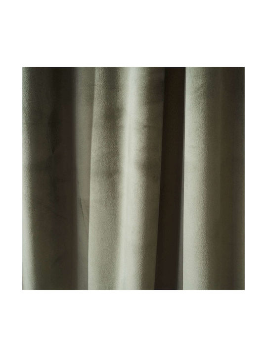 Gofis Home Curtain with Pencil Pleat Winter 711 Green 2004711307005 140x280cm