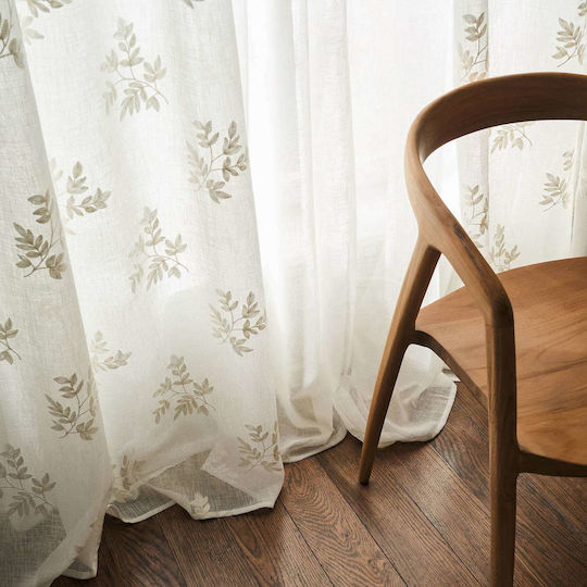 Gofis Home Curtain With Pencil Pleat White 140x280cm
