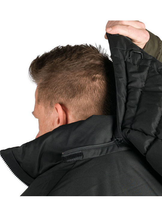 Winter Jacket Black Dark Green