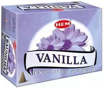 Αρωματικοί Κώνοι Βανίλια Hem Vanilla Cones 10τμχ